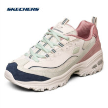 斯凯奇奶茶熊丨Skechers女款夏撞色休闲运动鞋软底跑步鞋厚底增高老爹鞋