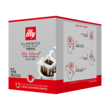 ILLY意利（illy）挂耳咖啡（中度烘焙）滤挂式焙炒咖啡粉108g/12片