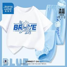 JEANSWEST 真维斯 男童夏季套装
