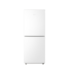 美的（Midea）白色双开门小冰箱租房宿舍低音小型节能家用省电冰箱大冷冻力MR-189E 白色小冰箱