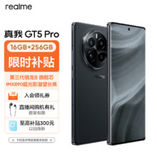 plus会员立减、京东百亿补贴、再降价:realme真我GT5 Pro第三代骁龙8旗舰芯 IMX890潜望长焦 4500nit无双屏 5G游戏AI手机 16GB+256GB星夜