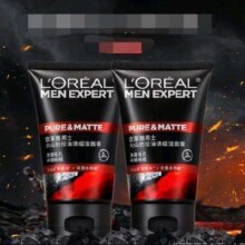 京东百亿补贴：欧莱雅 olaiya  男士洗面奶  火山岩控油清痘  50ml*2支