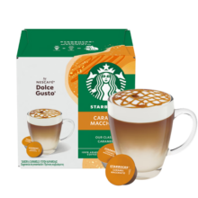 星巴克（Starbucks）多趣酷思咖啡胶囊12颗 焦糖玛奇朵进口咖啡 新老包装随机发货