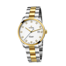 梅花（Titoni）瑞士手表空霸系列机械间金钢带男士腕表全自动机芯39mm 83743 SY-582