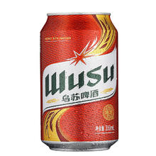 WUSU 乌苏啤酒 大乌苏 啤酒整箱 红 330mL 24罐