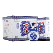 红星二锅头青花瓷珍品扁龙瓶 52度清香型白酒750ml*6整箱装 52度 750mL 6瓶