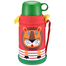 虎牌（TIGER）儿童保温杯卡通学生便携带杯套水杯子MBJ-C06C-EL小狮子600ml