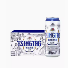 百亿补贴！TSINGTAO  青岛啤酒 全麦白啤500ml*12罐