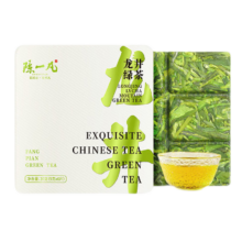 京东百亿补贴、PLUS会员：陈一凡 龙井茶 茶叶绿茶2023新茶春茶 便携小方片礼盒装30g