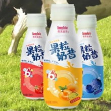 需首购：怡美益乐果粒奶昔乳酸菌饮料 草莓+黄桃+蓝莓混合3瓶装