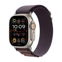 百亿补贴：Apple 苹果 Watch Ultra2 智能手表 GPS+蜂窝版 49mm 钛金属 靛蓝色 高山回环表带 中号