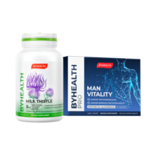 BYHEALTH汤臣倍健海外版奶蓟草护肝片120粒+OK片48片 肝肾同源 护肝养肾
