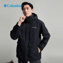 Columbia哥伦比亚男子城市户外系列防水冲锋衣徒步旅行外套WE9012 010（尺码偏大 建议拍小一码） S(170/92A)