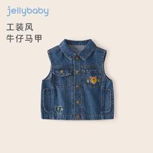 JELLYBABY 儿童新款马夹 牛仔蓝 110CM