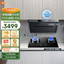 MIJIA 米家 小米抽油烟机净烟机P1 烟灶套装 侧吸变频吸油烟机家用燃气灶套装MJ04CY++5.2KW天然气