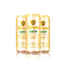 PLUS会员：青岛啤酒 白啤11度 古法精酿全麦白啤整箱 500mL 12罐*2件