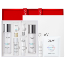 玉兰油（OLAY）超抗小白瓶精华液美白水乳6件提亮抗糖去黄护肤品套装母亲节礼物