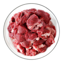 科尔沁内蒙古国产原切筋头巴脑500g/袋半筋半肉冷冻谷饲清真牛肉生鲜