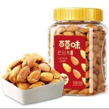 PLUS会员、需弹券: 百草味 罐装巴旦木 500g