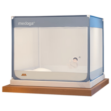 美朵嘉（MEDOGA）A类抑菌家用婴儿防摔加固加厚三开门IP款星际蓝1.8米【卡通亲子】