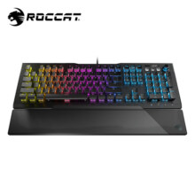 冰豹 德国ROCCAT瓦肯VULCAN 游戏背光机械键盘（电竞游戏键盘 吃鸡键盘 笔记本电脑键盘） 旗舰版-黑色(104键-RGB背光)红轴