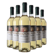 张裕 新疆葡园干白葡萄酒750ml*6瓶整箱装国产红酒