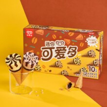 plus会员：可爱多和路雪 迷你可爱多甜筒 提拉米苏朗姆口味冰淇淋 20g*10支*6件+凑单