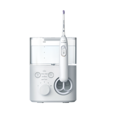 飞利浦（PHILIPS）家用台式冲牙器洗牙器台式家用四向水流科技4种洁齿模式 礼物水魔方白色HX3911/41