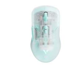 雷柏（Rapoo） VT9PRO双高速版 中大手无线/有线双模游戏鼠标 轻量化设计原相3398引擎支持4K+8K半透外壳蓝色