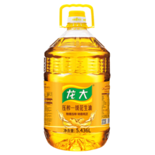 龙大 食用油 压榨一级 特香花生油 5.436L 新花生新鲜油