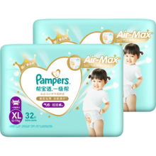 plus会员：Pampers 帮宝适 一级帮拉拉裤?XL64片(12-17kg)尿不湿尿裤
