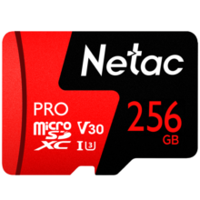 朗科（Netac）256GB TF（MicroSD）存储卡 A1 U3 V30 4K 高度耐用行车记录仪&监控摄像头内存卡 读速100MB/s