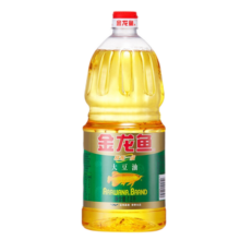 金龙鱼 食用油 精炼一级大豆油 1.8L桶 非转基因 6桶(装箱装)