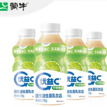 PLUS会员、需礼金：MENGNIU蒙牛 优益C柠檬椰活菌益生菌乳饮品330gx4瓶*3件 （买三送三）