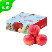 京东百亿补贴：京鲜生 山东烟台红富士苹果 净重5斤 果径75mm+