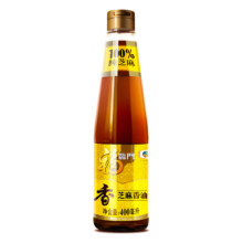 京东百亿补贴、plus会员:福临门 食用油 压榨芝麻油400ml 凉拌调味烹饪火锅 中粮出品