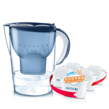 碧然德（BRITA）过滤净水器 家用滤水壶 净水壶 海洋系列 3.5L（蓝）+专家版滤芯5枚 环保加固包装