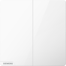 西门子（SIEMENS）开关插座面板 皓彩雅白 无边框 二开单控开关