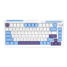京东PLUS：KZZI 珂芝 K75 Lite 82键 2.4G蓝牙 多模无线键盘 碧蓝海 彩虹轴 RGB