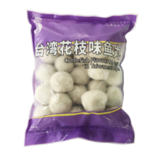 四海鱼蛋台湾花枝味鱼丸(蒜香墨鱼丸)500g肉含量约87%部队火锅食材关东煮