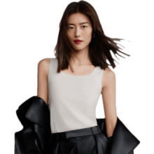 ubras【刘雯同款】打底背心女无尺码U领轻暖肌底衣无痕打底保暖背心 米白色 均码