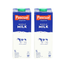 88vip：西班牙进口， pascual 帕斯卡 全脂纯牛奶 1L*2瓶