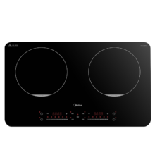 plus会员：美的（Midea）双灶电磁炉 电磁灶 家用大功率3500W安全防护双头灶 轻薄机身 定时预约多功能MC-DZ35W5-111