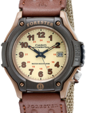 Casio卡西欧FT500WC-5BVCF森林人复古手表 棕色 到手约195.27元