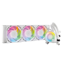 毅凯火力 (ekwb) EK AIO 360 Lux D-RGB 白色一体式CPU水冷散热器 360MM水排 ARGB彩屏灯效
