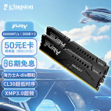 Kingston 金士顿 超级野兽系列 DR5 6000MHz 台式机内存马甲条 16GB