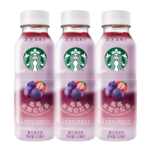 plus会员:星巴克（Starbucks）星茶饮  莓莓黑加仑330ml*3瓶