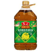 京东百亿补贴、plus会员：鲁花  非转基因物理压榨 菜籽油  5L