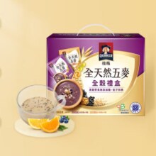 Plus会员:桂格（QUAKER）全天然五麦全谷礼盒705g*1盒