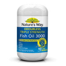 Nature's Way 澳萃维 深海鱼油软胶囊成人鱼油 1500mg无腥味 70粒/瓶 omega-3 DHA EPA 中老年人适用